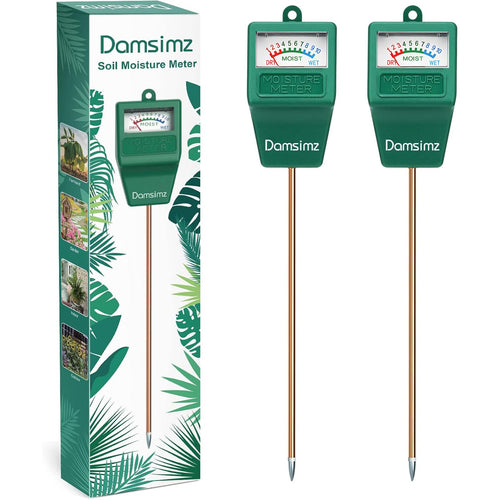 2-Pack Soil Moisture Meter for Plants, Easy-to-Read Plant Water Meter