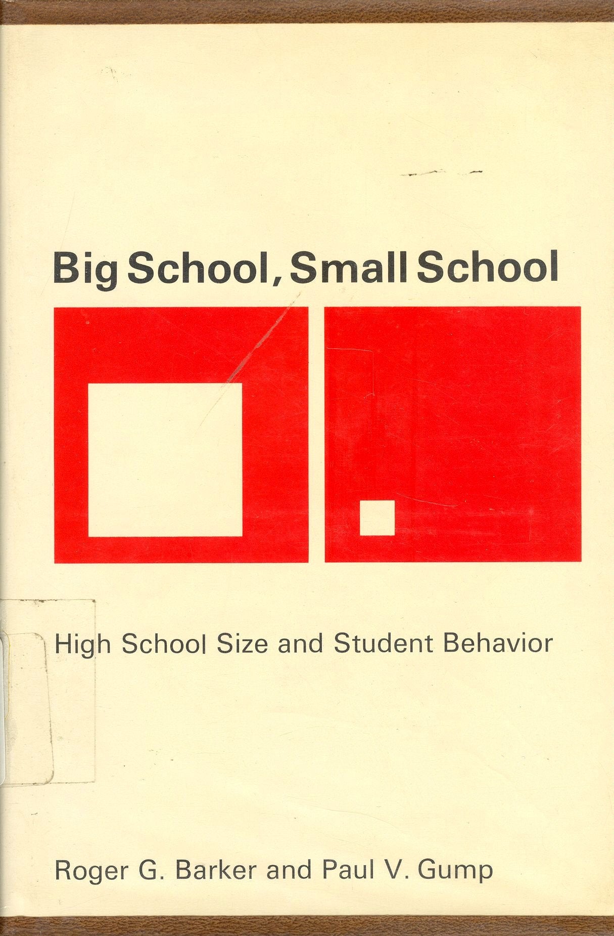 Big School, Small School: High School Size & Student Behavior