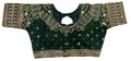 Pujia Mills WomenS Readymade Blouse Embroidery Multi Heavy Coding Gold Thread Indian Ethnic Designer Stitched Bridal Saree Blouse For Wedding Women Blouse For Saree Lehenga Choli (Green  38)