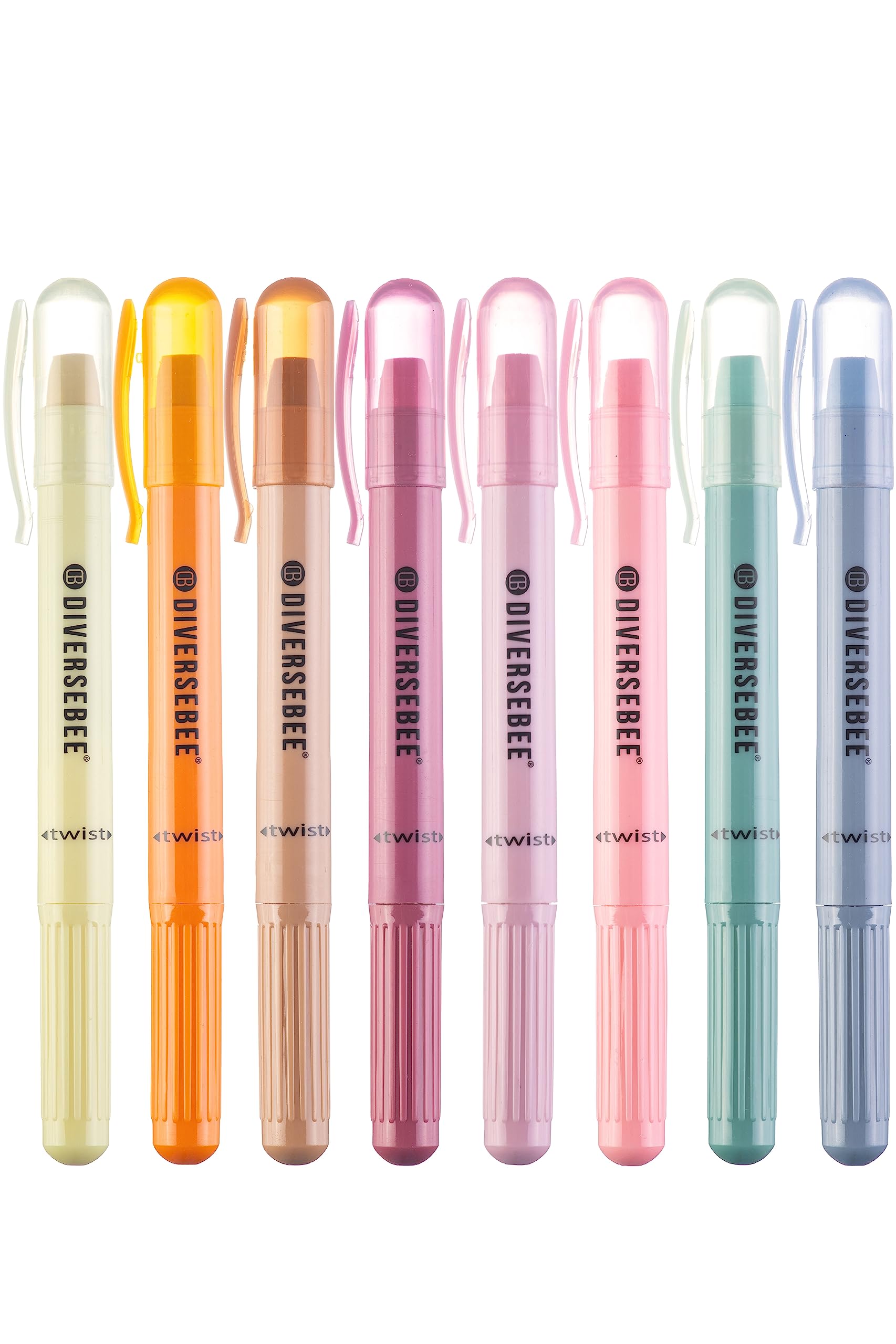 DIVERSEBEE Bible Highlighters and Pens No Bleed, 8 Pack Assorted Colors Gel Highlighters Set, Cute Bible Markers Study Journaling School Supplies and Accessories (Vintage) Condition-New
