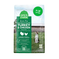 Open Farm, Grain Free Dry Cat Food, High-Protein Kibble for a Complete & Balanced Diet, Non-GMO Fruits & Vegetables, Prebiotic Fibers to Support Digestion, Homestead Turkey & Chicken Recipe, 4lb Bag Condition-New