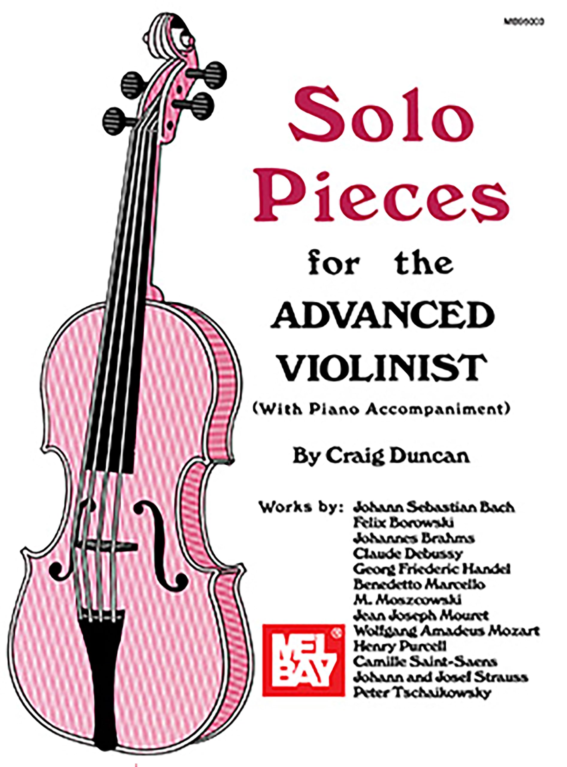 Solo Pieces for the Advanced Violinist With Piano Accompaniment-Like New
