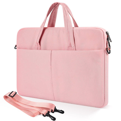 17 17.3 Inch Laptop Bag Women Men Computer Bag for HP Envy Pavilion/LG Gram/MSI/Dell Inspiron XPS/Lenovo Thinkpad/ASUS/Acer  Shoulder Strap Carrying Messenger Bag  Pink