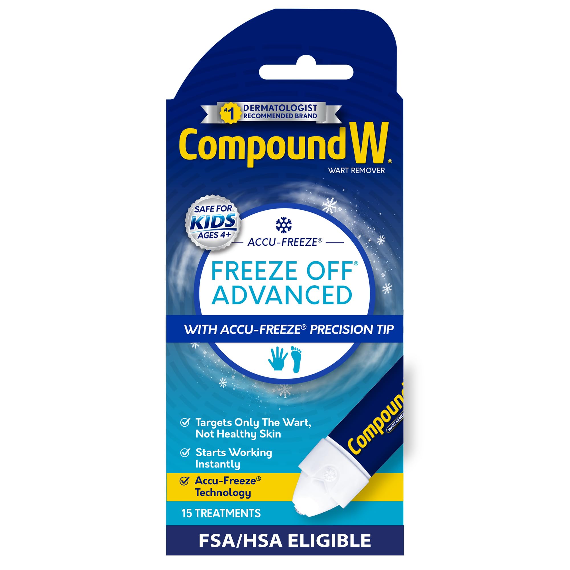 Compound W Freeze Off Advanced Wart Remover, 15 Treatments