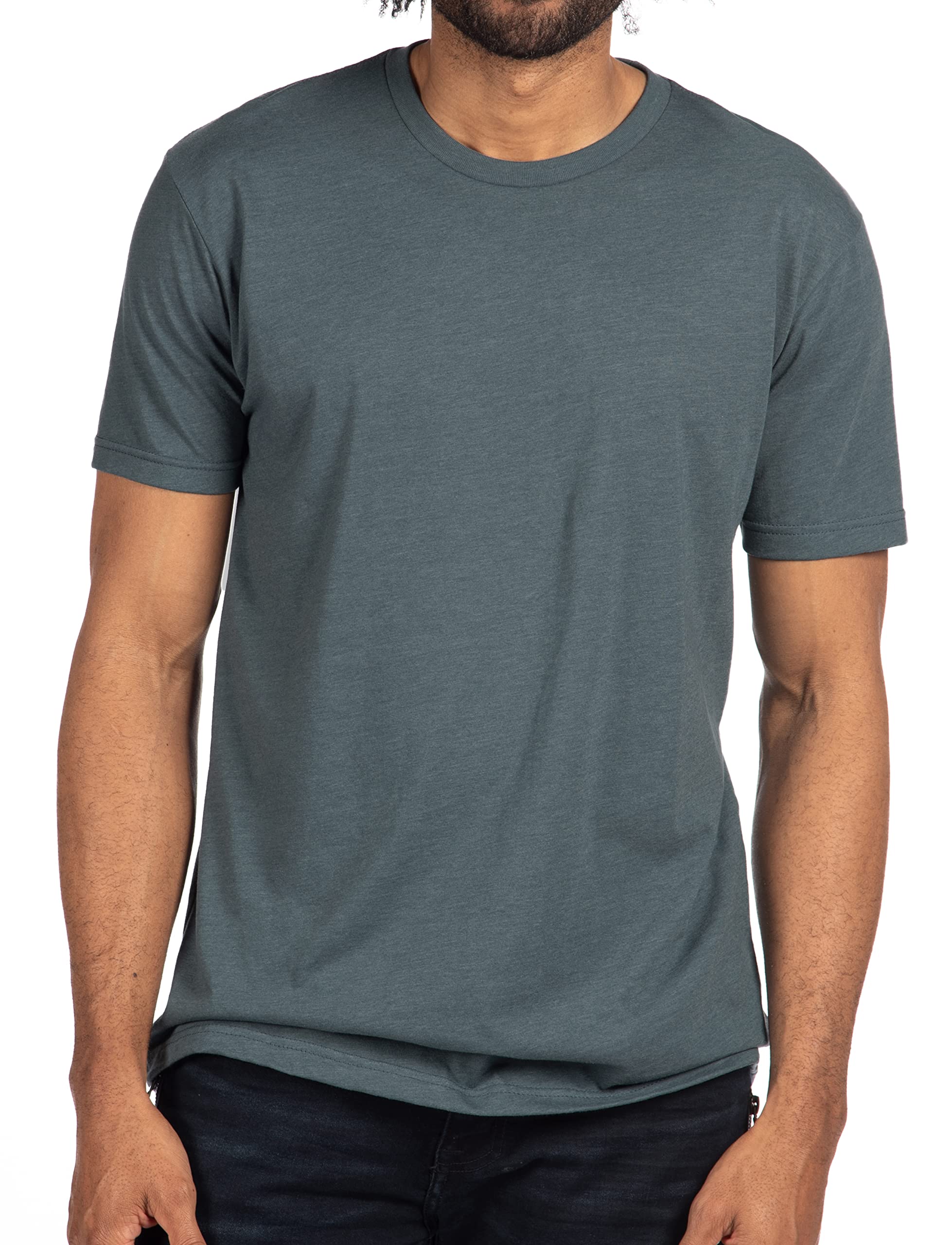 Next Level Mens Premium Fitted CVC Crew Tee (N6210) Indigo XL