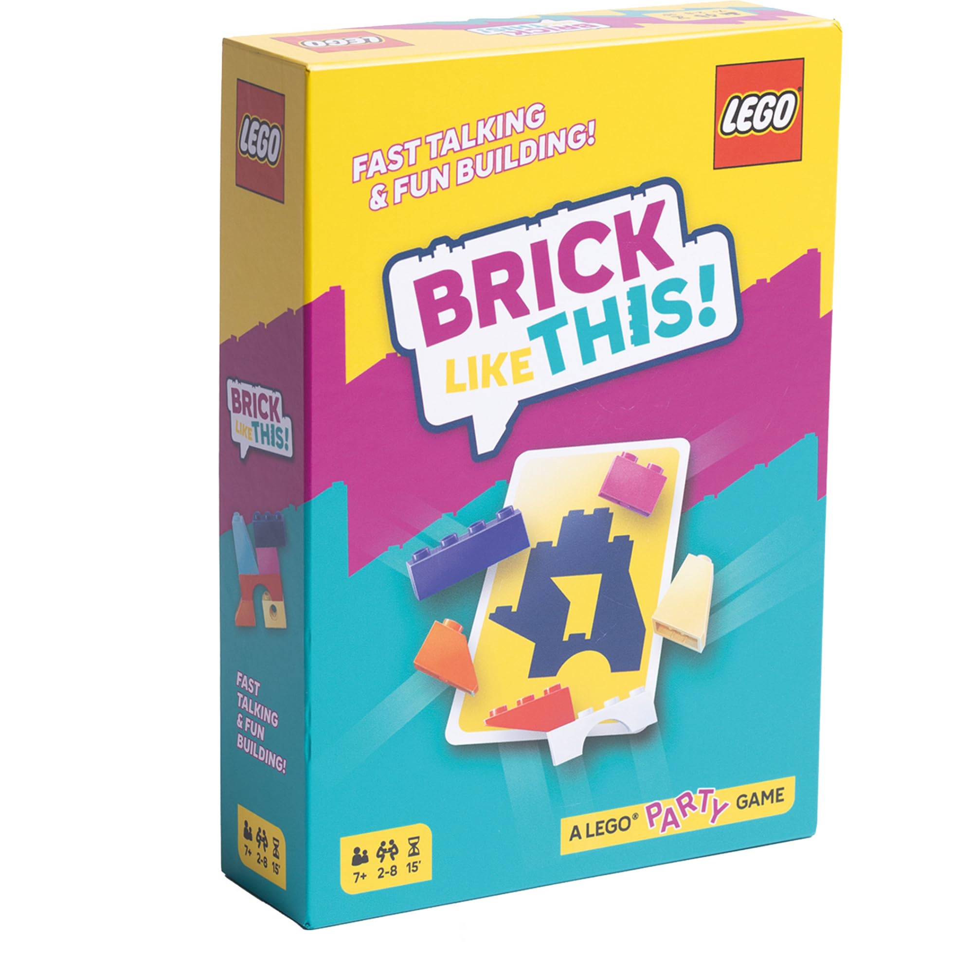 Asmodee Brick Like This! The Official Lego Party Game - A Fast, Fun Building Game for Families, Kids, Teens & Adults, Ages 7+, 2-8 Players, 15 Minute Playtime