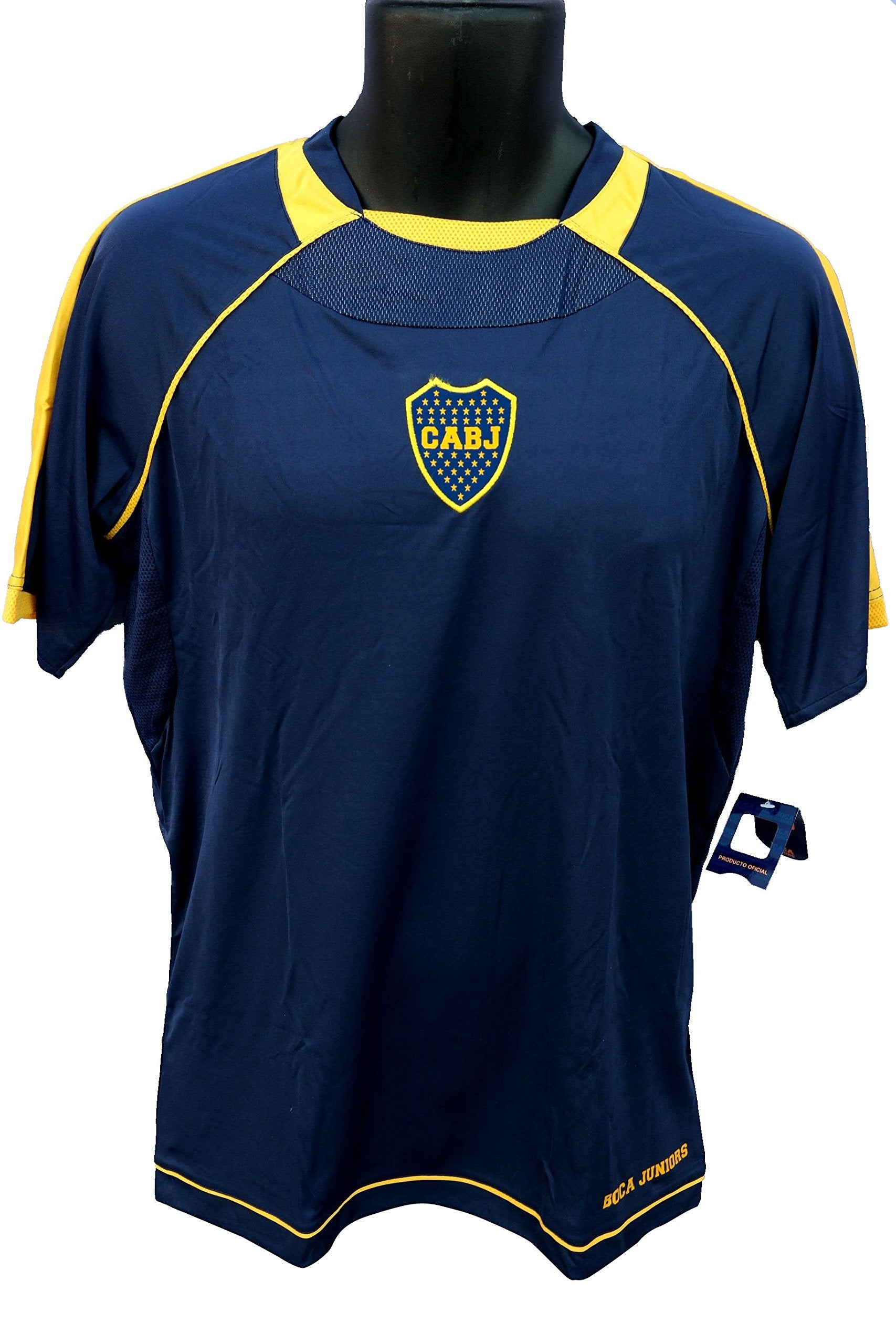 RHINOXGROUP Boca Juniors Officially Licensed Youth Soccer Training Performance Poly Jersey 002 Youth Size YM