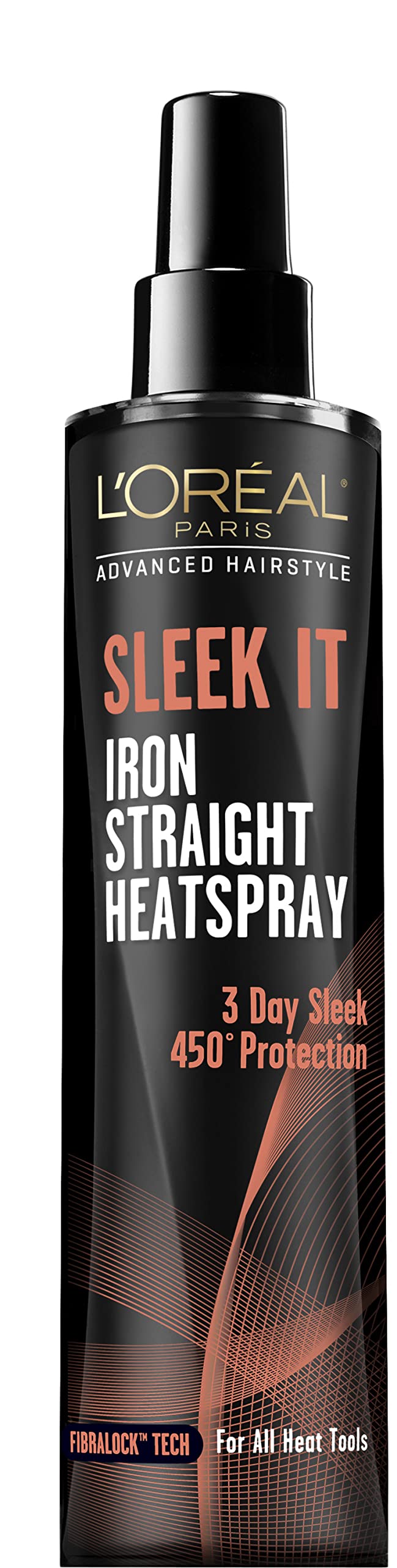 LOréal Paris Advanced Hairstyle Sleek It Iron Straight Heat Spray, 5.7 Ounce