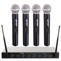 Gemini 4-Mic UHF Wireless Handheld Microphone System (UHF-04M)