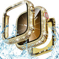 Bling Waterproof Case for Apple Watch Screen Protector 45mm Series 9/8/7