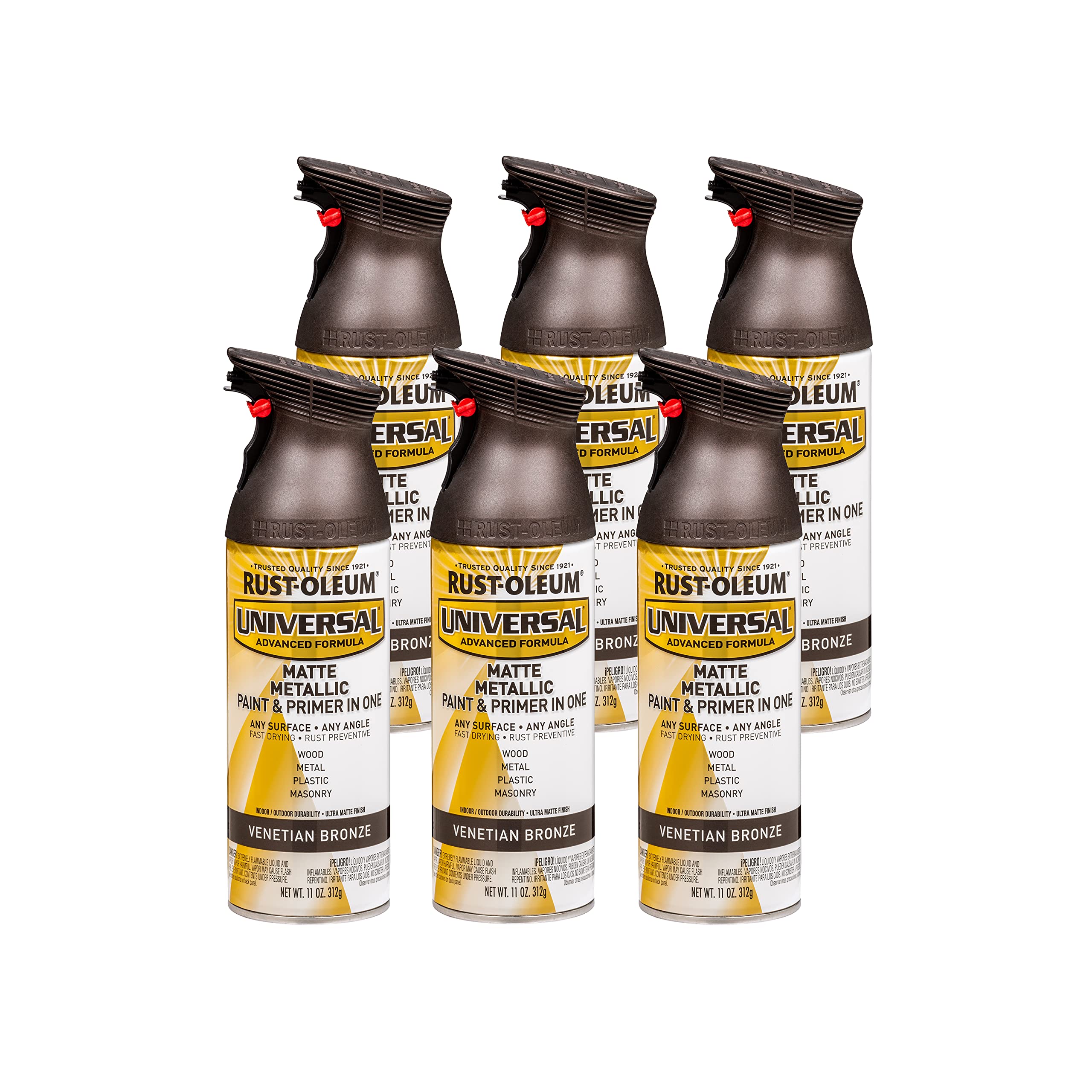 Rust-Oleum Universal Metallic Spray Paint, Matte Venetian Bronze