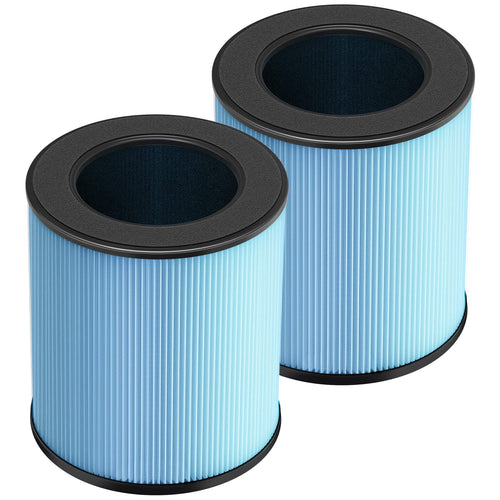 2 Pack MK03 Air Filter Replacement for MK03 Air Purifier  4-in-1 MK03 MJ003H High-Efficiency H13 HEPA Filter for POMORON MJ003H Air Cleaner  Replace Part MG03JHLX/DH-JH03/MJ003H-RF
