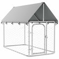 vidaXL Outdoor Dog Kennel with Roof 78.7Inchx39.4Inchx59.1Inch Condition-Used