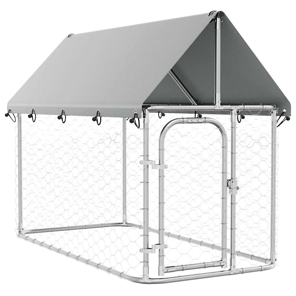 vidaXL Outdoor Dog Kennel with Roof 78.7Inchx39.4Inchx59.1Inch Condition-Used