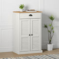 vidaXL Shoe Cabinet VIGO White 23.6x13.8x37.8 Solid Wood Pine-New