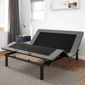GOLDORO Queen Size Adjustable Bed Frame, Electric Bed Base, Wireless Remote Control, Whisper Quiet Durable Motor, Independent Head and Foot Incline, Fabric Covered Condition-New