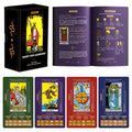 Wyspell Tarot for Learning - Tarot Cards with Meanings on Them - Beginner Tarot Deck with Meanings on Them - Tarot Cards for Beginners with Guide Book