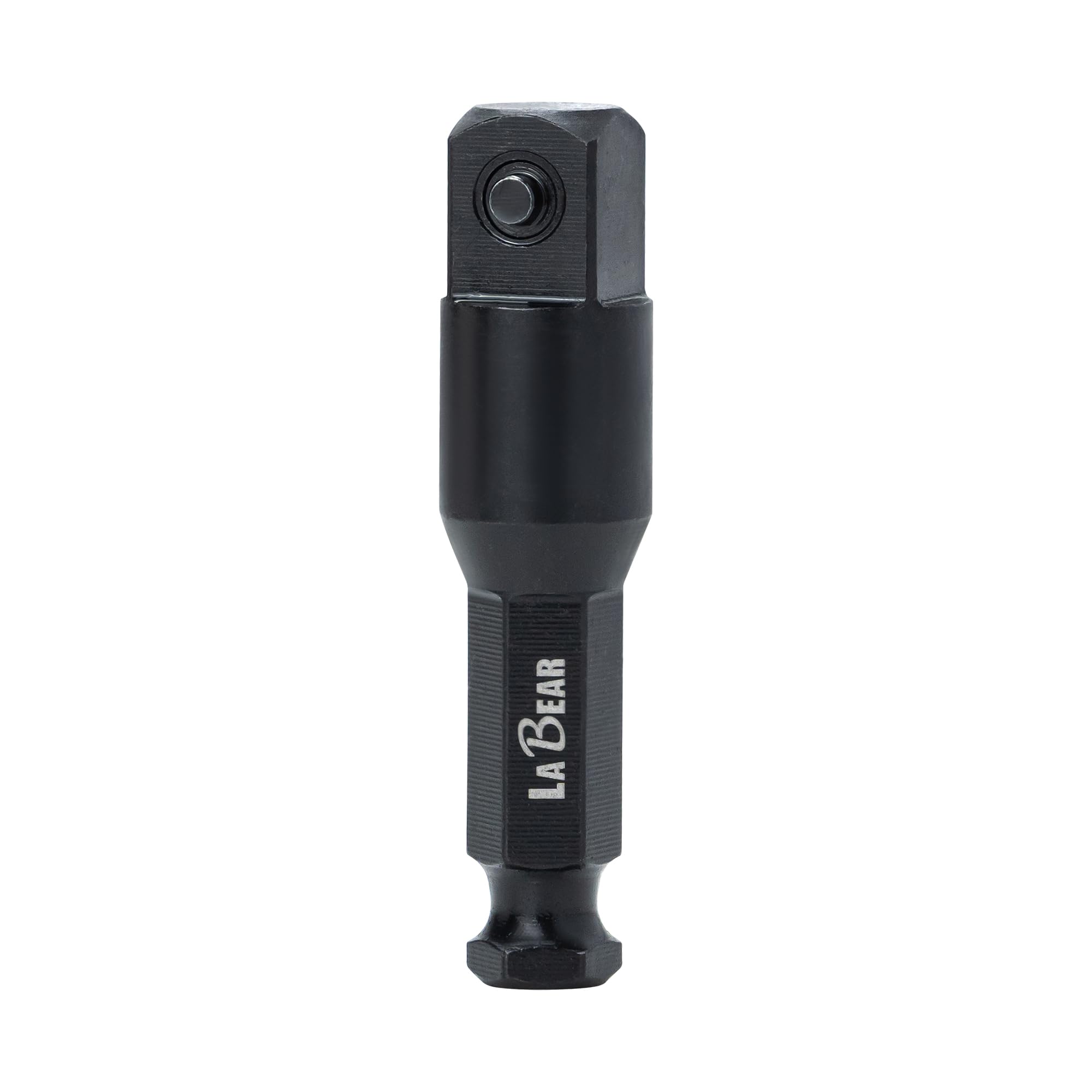 LABEAR 7/16 Hex to 1/2 Square Drive Impact Socket Adapter, Cr-V Steel