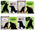 Silly Goose Gifts Monster Zilla Themed Valentines Day Card for Kids School Classroom Exchange (Set of 24) Sharing Gift Giving Valentines Children