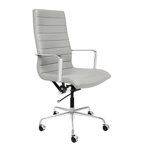 SOHO II Tall Back Ribbed Management Chair (Grey) Refurbished