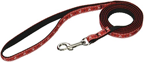 Mirage Pet Products Anchors Nylon Ribbon Leash for Pets, 3/8-Inch by 4-Feet, Red Refurbished