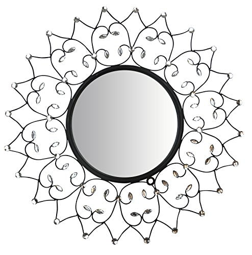 Mirror : Lulu Decor, Web Wall Mirror, Decorative Metal Wall Mirror, Frame Size 27 (Mirror) Refurbished