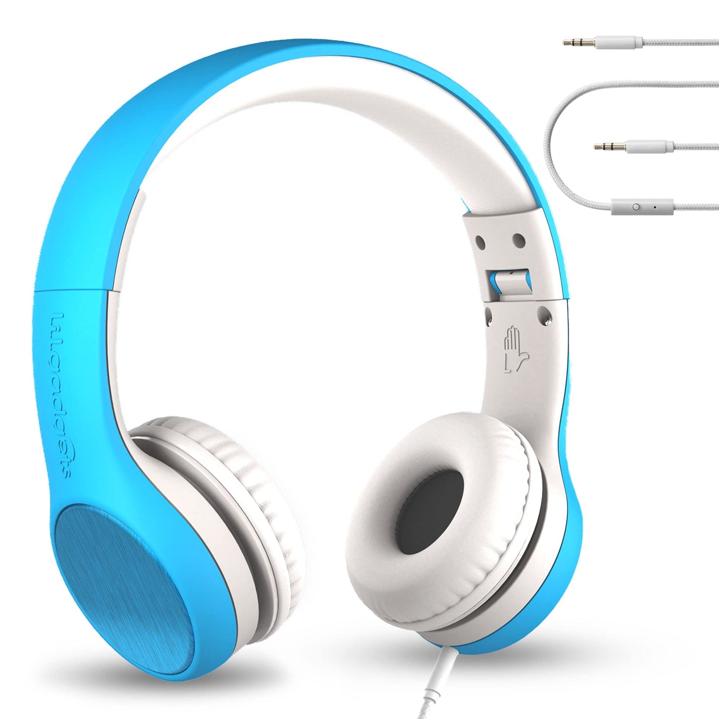 LilGadgets Connect Style Volume Limited Wired Headphones with SharePort for Children/Kids (Blue) Refurbished